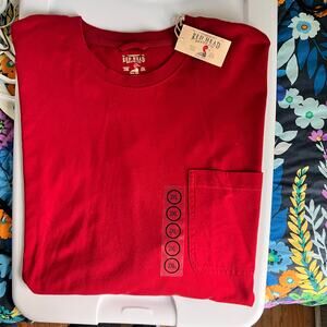 Red Head Brand Co. Mens Long Sleeve Shirt Size XXL Red New With Tags! 2XL